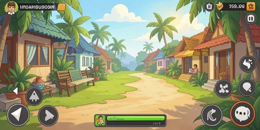Ilustrasi interaksi dalam mode multiplayer.