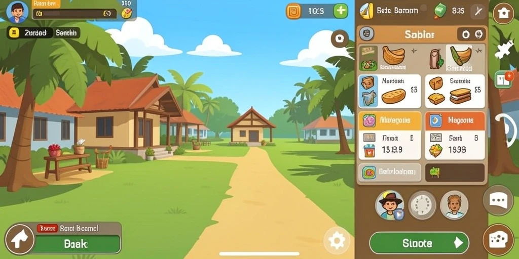 Screenshot level baru yang penuh tantangan dan petualangan.