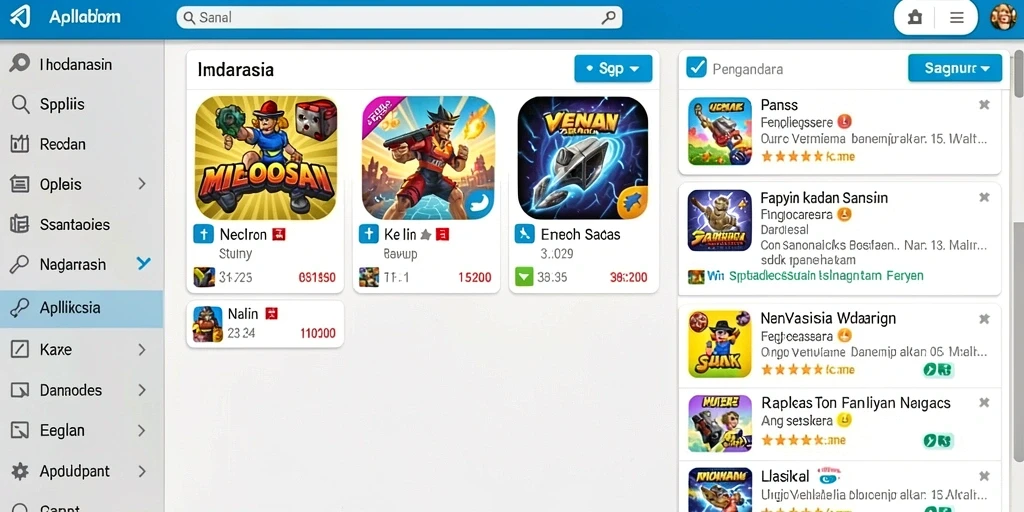 Gambaran lingkungan yang indah dan detail.